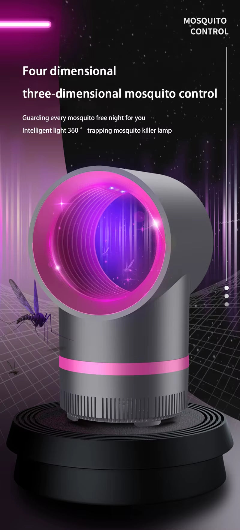 Lampe Anti-Moustiques Électrique Portable, Type Enfichable, Piège Physique, Lampe Anti-Moustiques D'Intérieur Avec Câble USB