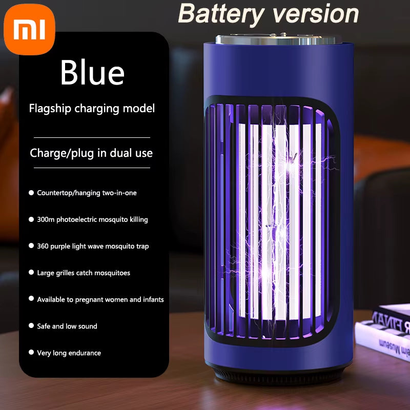 Lampe Électrique Anti-Moustique USB Charge Ménage Intérieur Muet Portable Lampe Anti-Moustique Mur Bureau Tenture Murale Double Usage