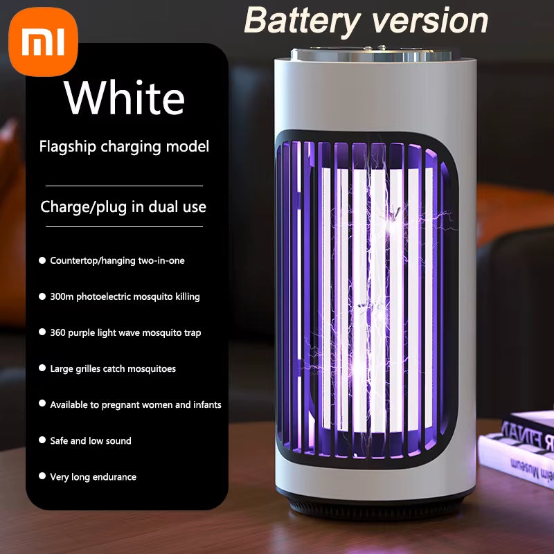 Lampe Électrique Anti-Moustique USB Charge Ménage Intérieur Muet Portable Lampe Anti-Moustique Mur Bureau Tenture Murale Double Usage