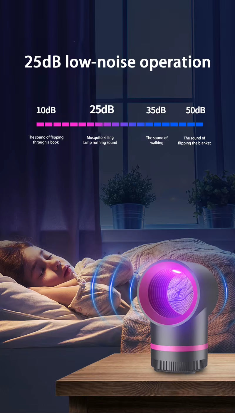  Lampe Anti-Moustiques Électrique Portable, Type Enfichable, Piège Physique, Lampe Anti-Moustiques D'Intérieur Avec Câble USB