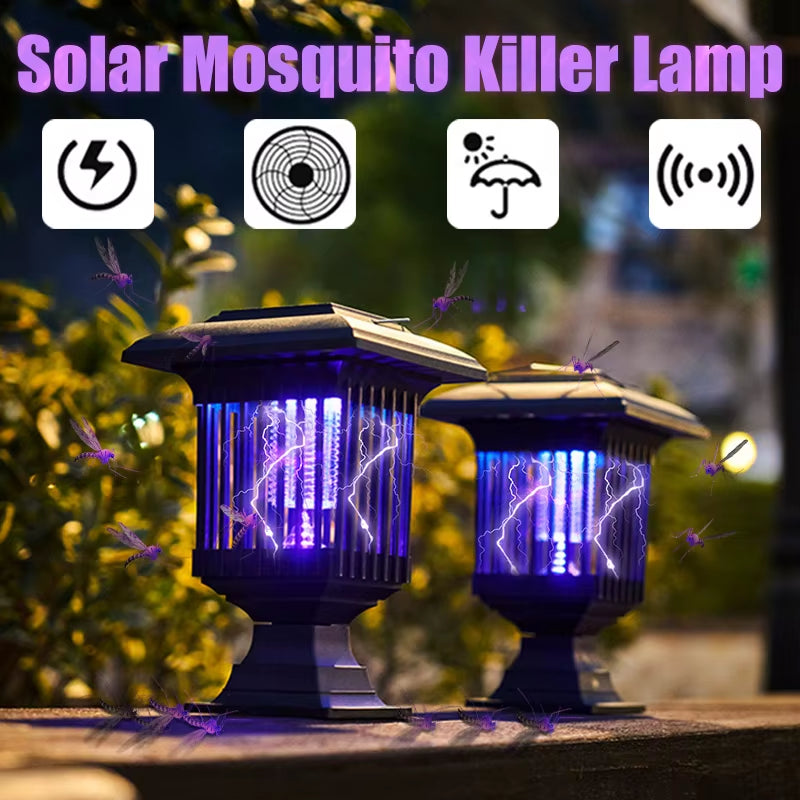 Lampe Solaire Anti-Moustique Électrique, Piège À Insectes, Répulsif, Lumière LED Zared, Pour Jardin Extérieur