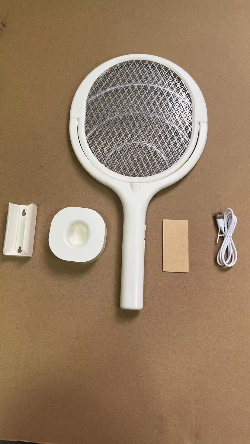 Raquette À Charge Rapide 5 En 1, Tue Les Insectes Volants, Lampe Isolée De Sécurité Alimentée Par Batterie, Tapette À Moustiques Électrique Réglable ABS